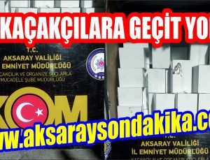 Aksaray Emniyetinden Kaçakçılığa Geçit Yok