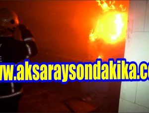 Aksaray’da Yangın Çevrede Panik Yarattı