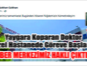Haber Merkezimiz Yine Haklı Çıktı