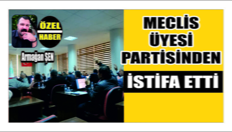 Meclis Üyesi Partisinden İstifa Etti