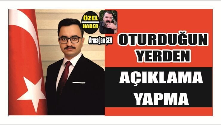 Oturduğun Yerden Basın Açıklaması İle Değil Yanlış Olanı İspatla