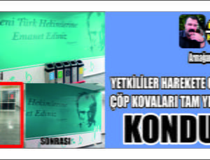 Çöp Kovaları Hakettiği Yere Kondu