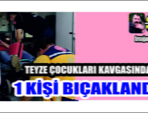 Teyze Çocukları Kavgasında 1 Kişi Bıçakla Yaralandı