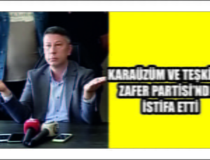 Zafer Partisi Aksaray Teşkilatı İstifa Etti