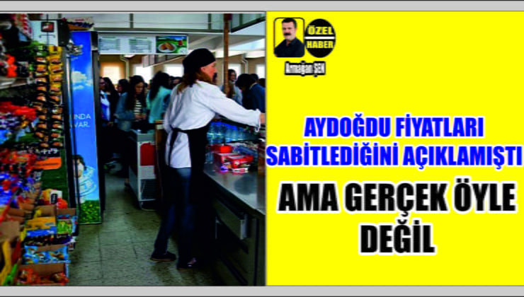 Aydoğdu Fiyatları Kontrol Et