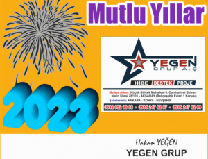 YEGEN Gruptan 2023 Mesajı