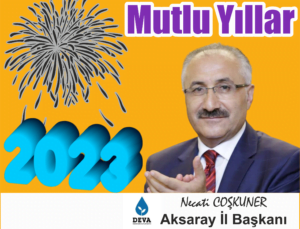 Coşkuner’den 2023 Yeni Yıl Mesajı