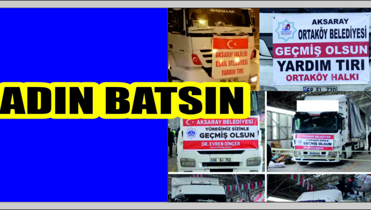 Depremi de Reklama Çevirdin Adın Batsın Senin