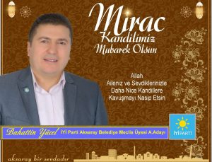 Yücelhan Gruptan Miraç Kandili Mesajı