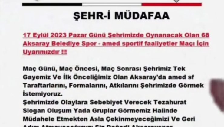 Aksaray Hedef Haline Alındı