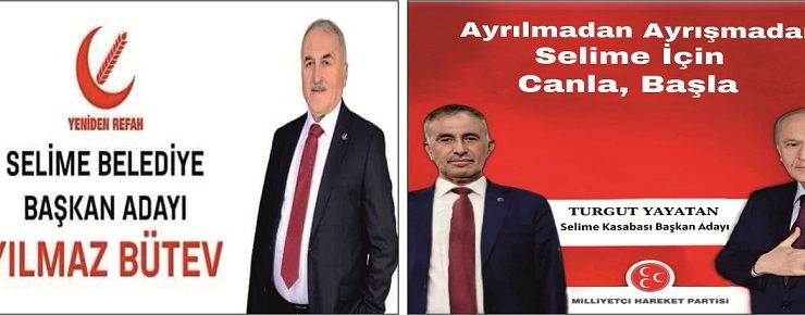 Selime’de Başkanlık Seçimi Kızıştı AKP 3’üncü Sırada