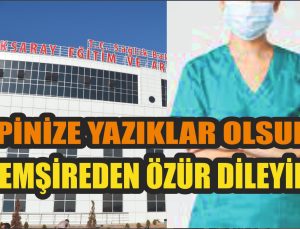 Hepinize Yazıklar Olsun Derhal O Hemşireden Özür Dileyin
