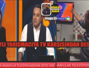 Aksaraylı Yarışmacıya Televizyon Karşısından Destek