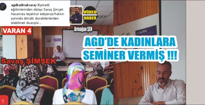 O Öğretmen AGD’de Kadınlara Seminer Vermiş
