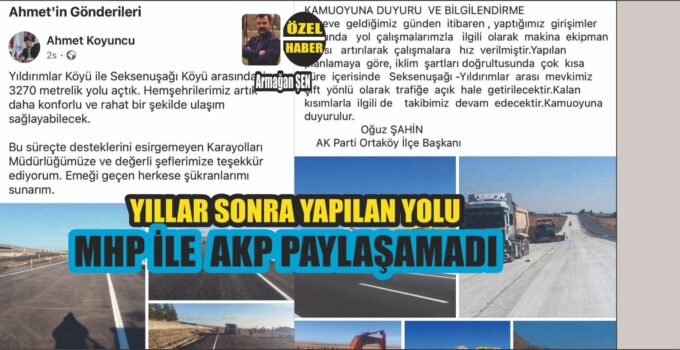 Yıllardır Yapılmayan Yolu Paylaşamadılar