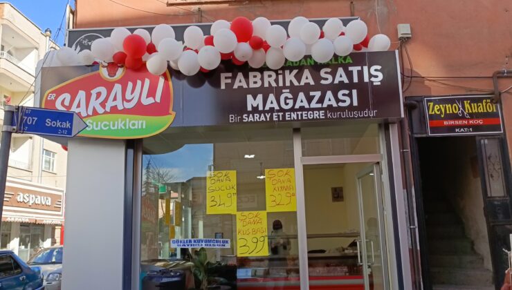 Saraylı Sucukları Üçüncü Şubesini Açtı