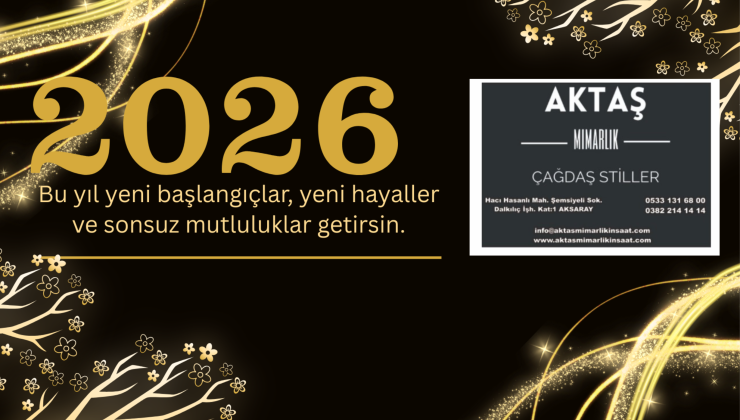 Aktaş Mimarlık’tan Yeni Yıl Mesajı